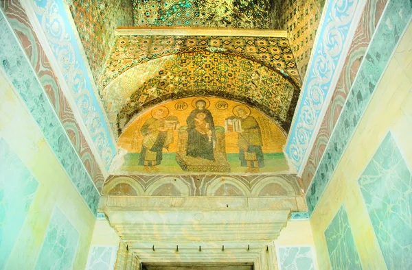 Mosaico all'ingresso della Basilica di Santa Sofia — Foto Stock