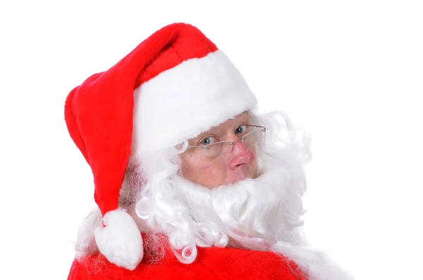 Homem agradável em terno de Santa — Fotografia de Stock