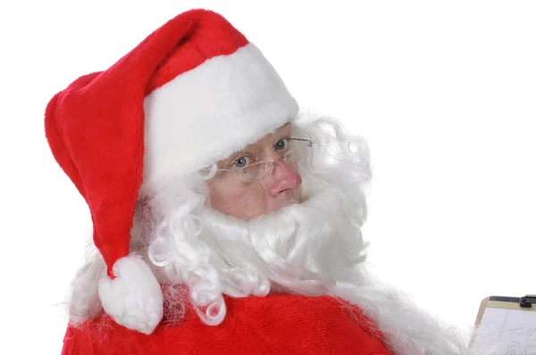 Příjemný muž v obleku santa — Stock fotografie