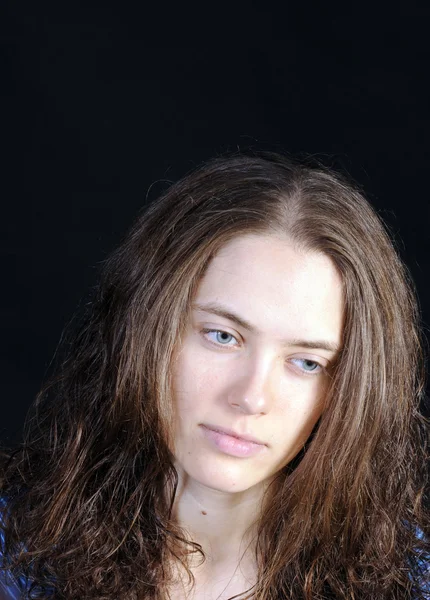 Mulher russa bonita em close-up — Fotografia de Stock