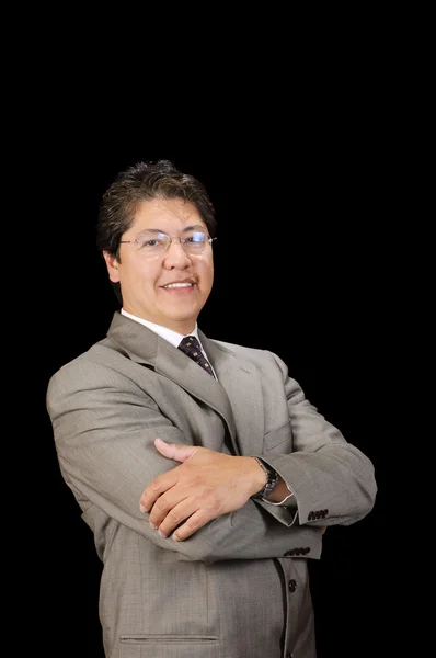 Bello asiatico uomo d'affari — Foto Stock