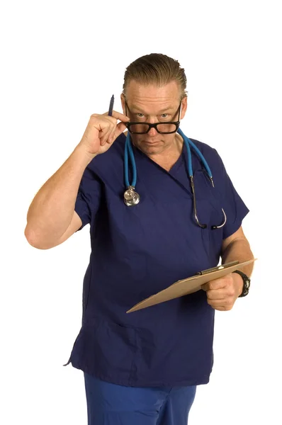 Manliga sjuksköterska eller läkare — Stockfoto
