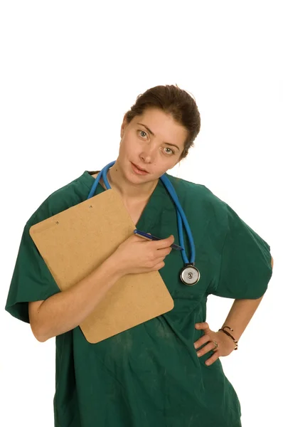Enfermeira ou médico atraente — Fotografia de Stock