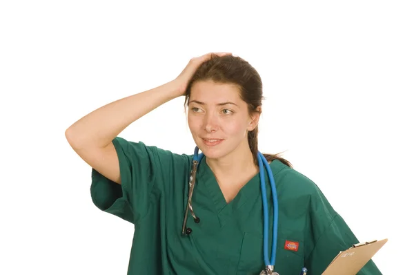 Θηλυκό νοσοκόμα ή γιατρός — Φωτογραφία Αρχείου