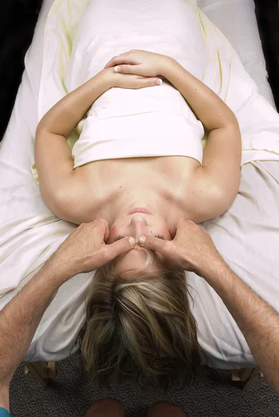 stock image Woman having massage