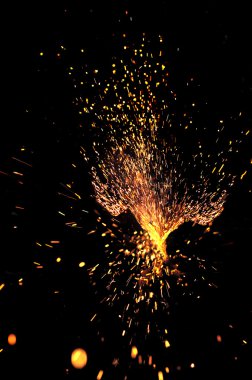 Explosive sparks clipart