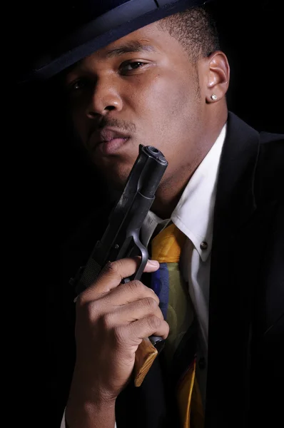 African America Gangster — Stock Photo, Image