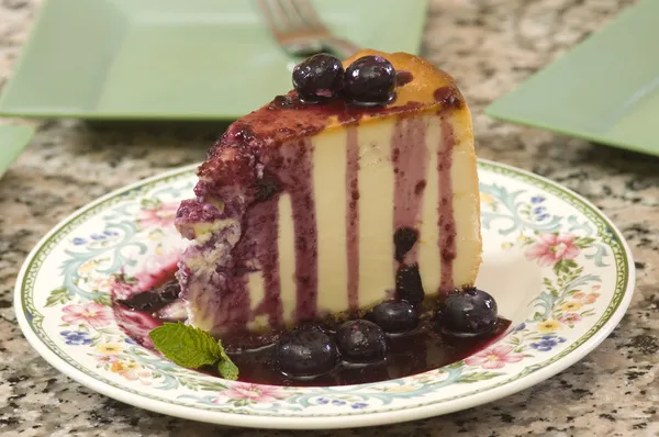 Blueberry Cheesecake — Stock Photo, Image