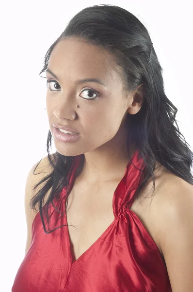 Piękna młoda kobieta afro-amerykańskich — Zdjęcie stockowe