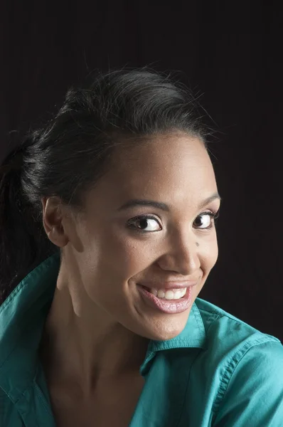 Gyönyörű fekete nő Vértes — Stock Fotó