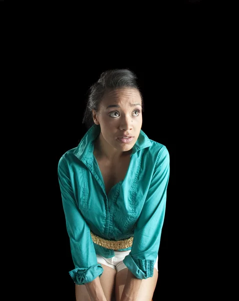 Ung afroamerikansk kvinna — Stockfoto