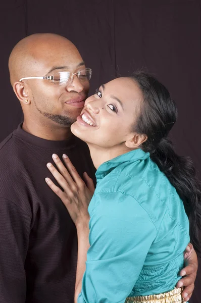 Feliz casal afro-americano — Fotografia de Stock