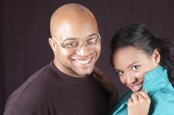 Loving african american couple — Stock Photo, Image