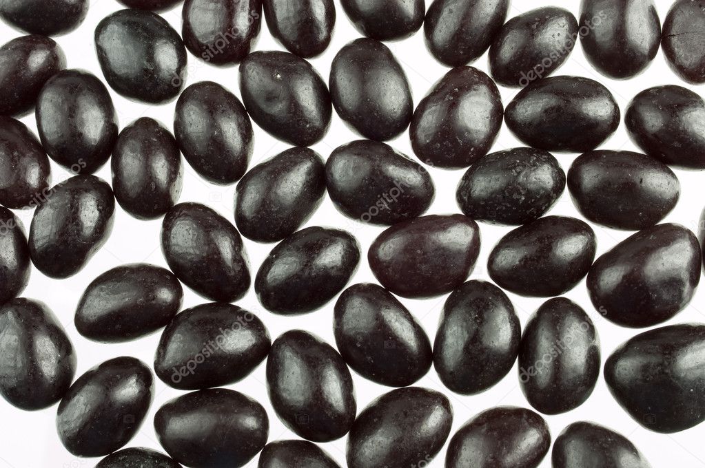 Black jelly beans