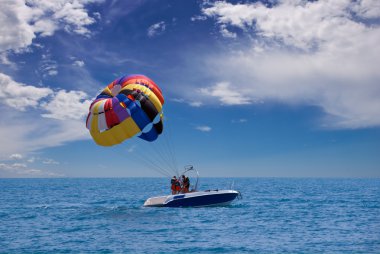 Parasailing clipart