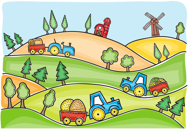 Иллюстрация времени сбора урожая
