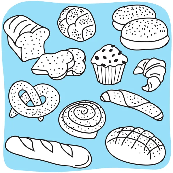 Boulangerie Produits — Image vectorielle