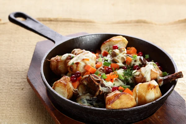 Potatoe와 고기 — 스톡 사진