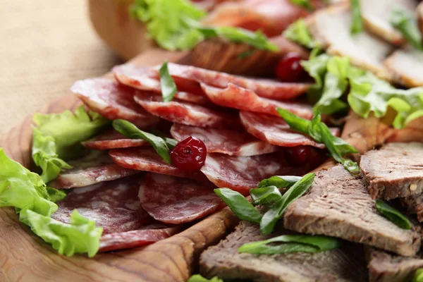 stock image Sliced peaces of meat