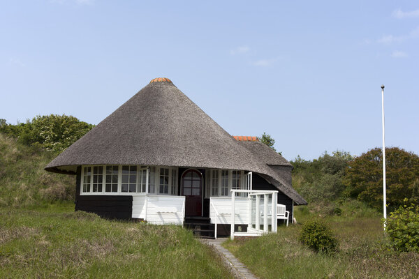 House with straw roof