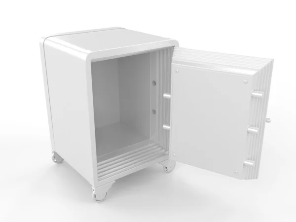 Open white safe — Stock Photo, Image