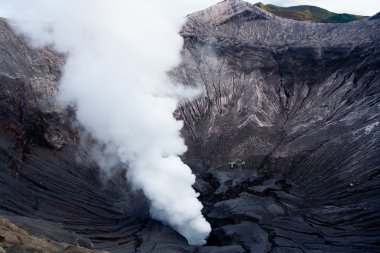 Smoke Plume of Mount Bromo Java Volcano clipart