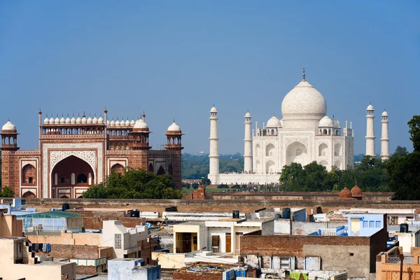 Taj Mahal South Entrance Neighborhood — Stock Photo, Image