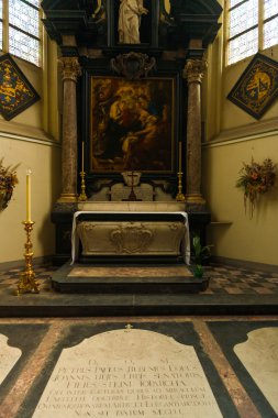 Peter Paul Rubens Tomb Grave Jacobskerk Antwerp clipart
