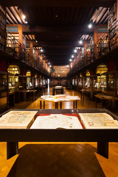 Hendrik geweten erfgoed bibliotheek hall — Stockfoto