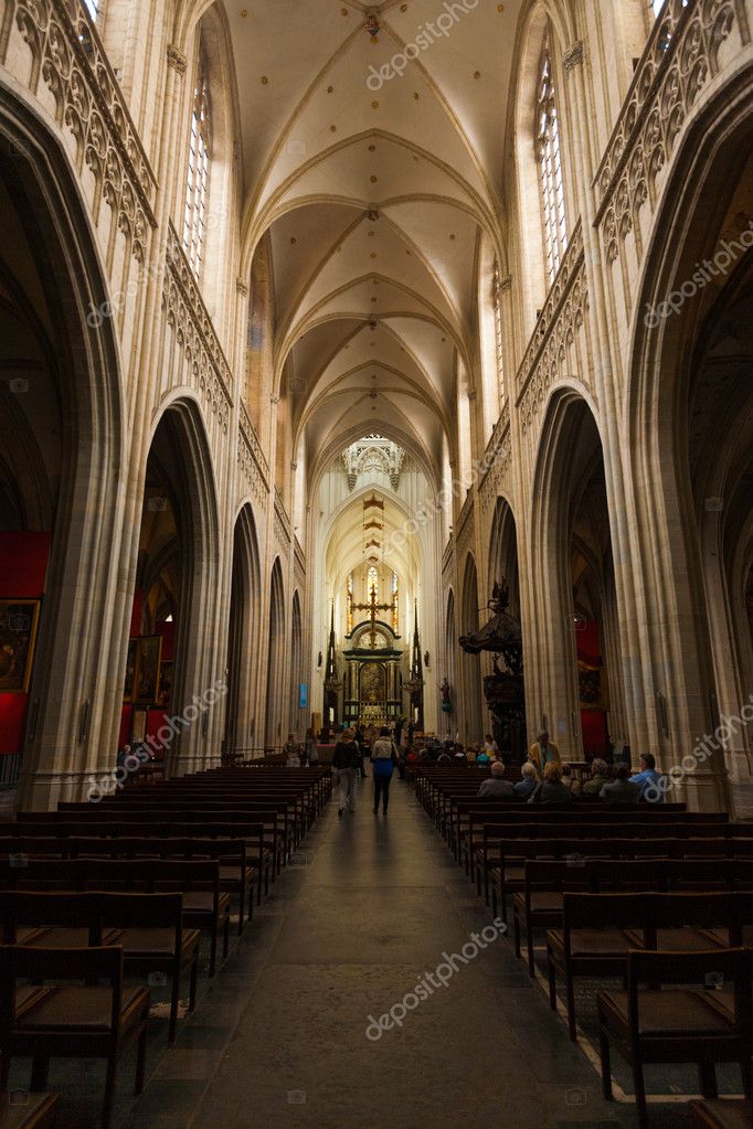 Kirche Notre-Dame-Antwerpen-Interieur — Redaktionelles Stockfoto ... Kirche Notre-Dame-Antwerpen-Interieur — Redaktionelles Stockfoto ...