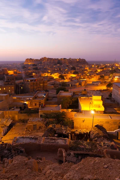 Matin de fort Jaisalmer aube aube maisons v — Photo