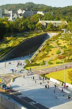 Ewha Womans University Campus Complex Aerial V clipart