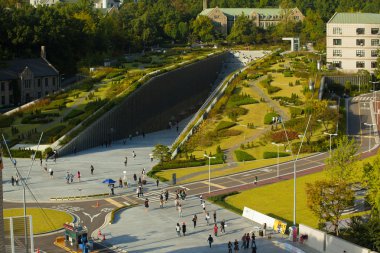 Ewha Womans University Campus Complex Aerial H clipart