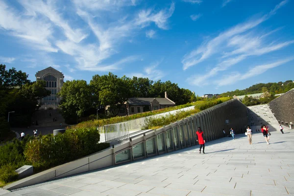 stock image Ewha Womans University ECC Angled Blue Sky