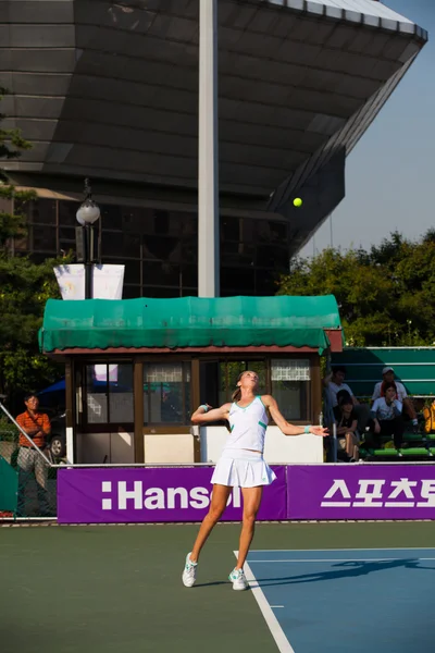 Magdalena Rybarikova Sirviendo aire de bola — Foto de Stock