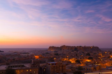 Jaisalmer fort gündoğumu pembe bulutlar ev h