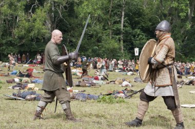 Fighting Vikings clipart