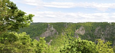 Aerial Ropeway at the Bodetal clipart