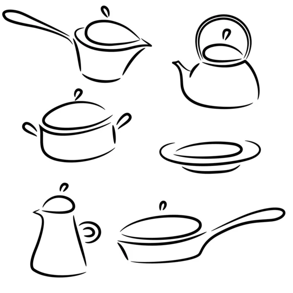 Kolekce keramiky — Stockový vektor