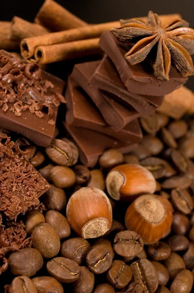 Ingredientes chocolate — Fotografia de Stock