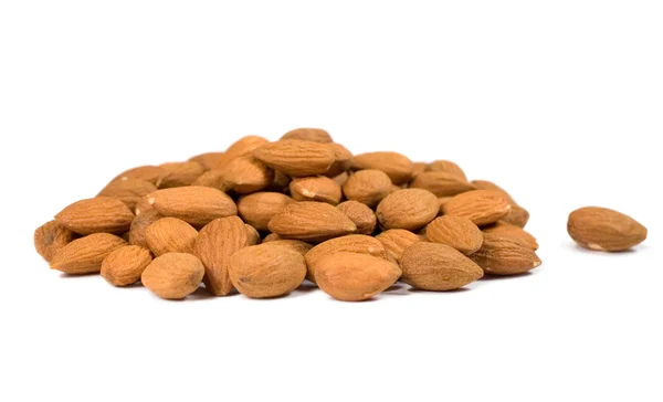 Bunch of peeled almonds — Stock Photo, Image
