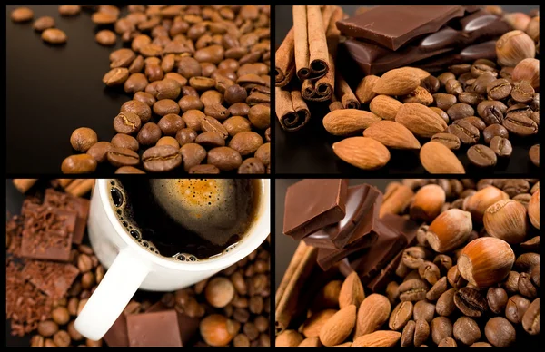 チョコレートとコーヒーのコレクション — ストック写真