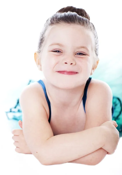 Beautiful child dancer studio portrait Stock Photo