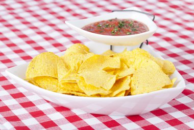 Chips and salsa clipart