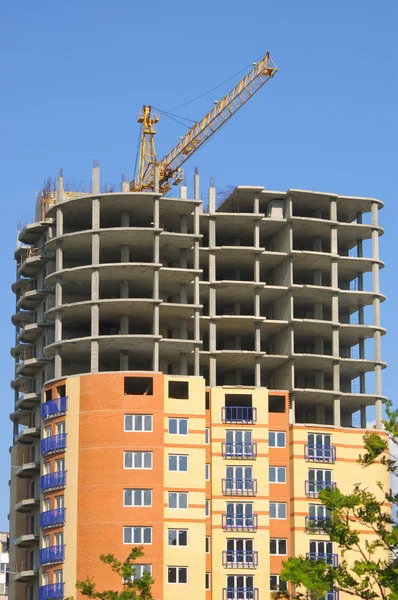 Construction with crane — Stock Photo, Image