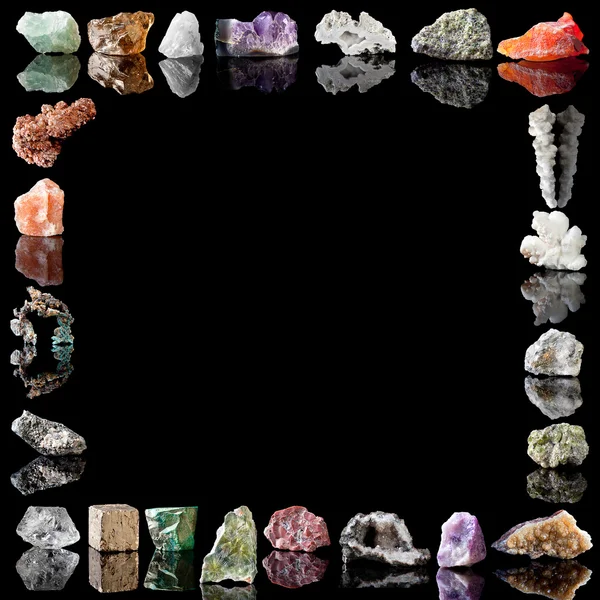 Minéraux métaux et pierres précieuses — Photo