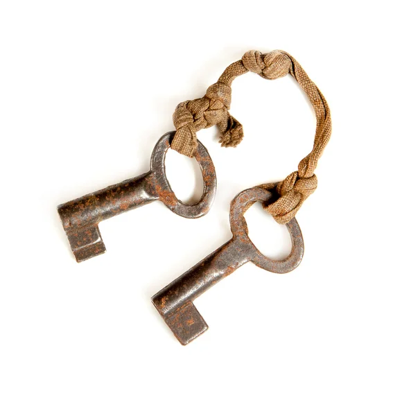 Paar rostiger Schlüssel — Stockfoto
