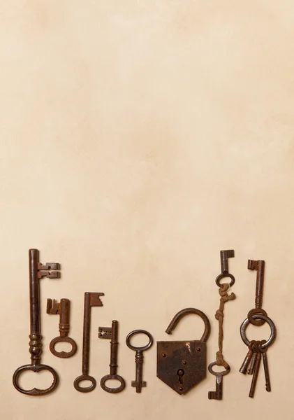 Fronteira das chaves — Fotografia de Stock