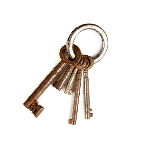 녹슨 열쇠 고리 — 스톡 사진