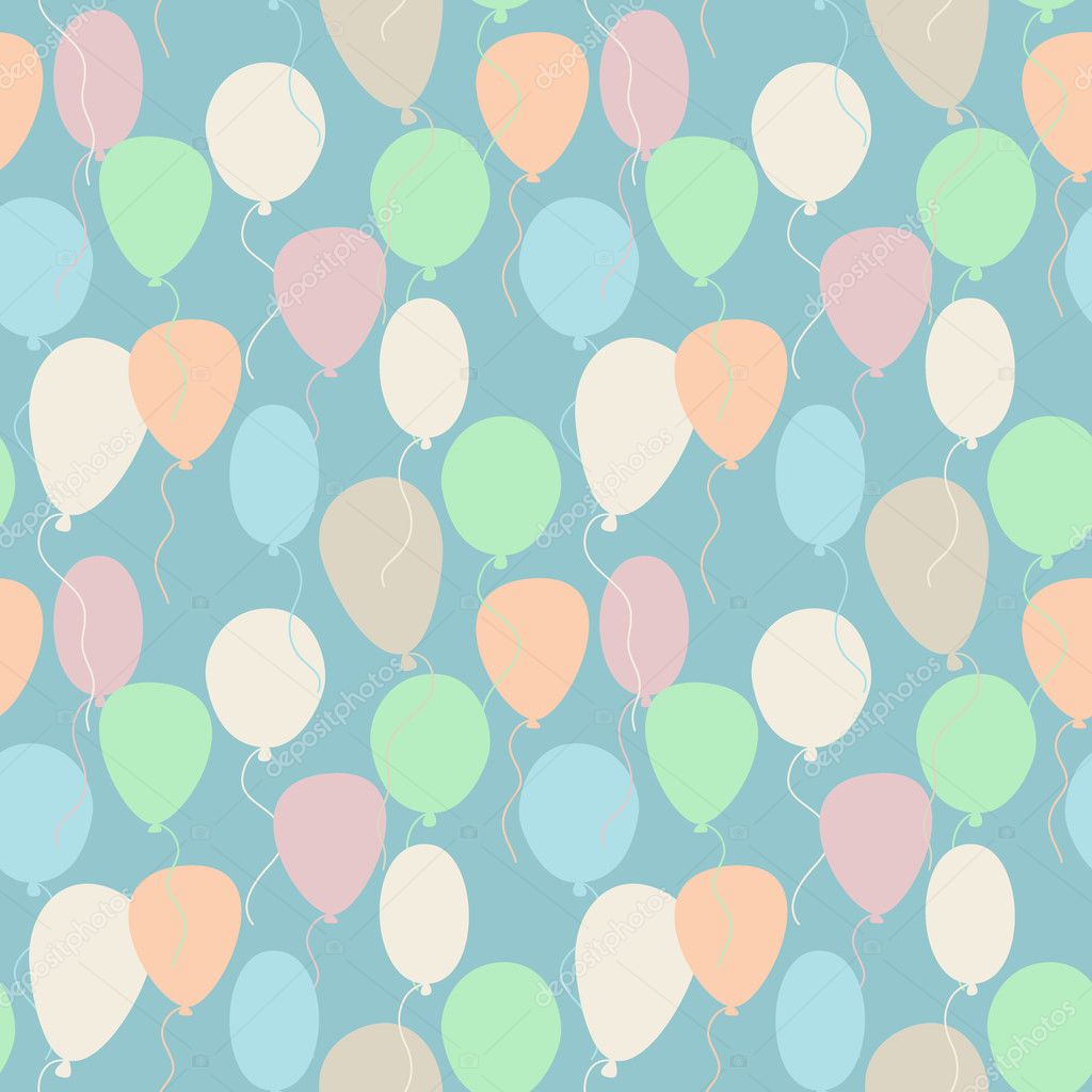 Seamless birthday pattern — Stock Vector © radiocat #11779140